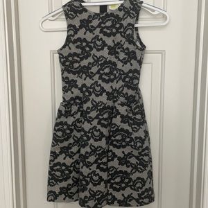 Crazy 8 Dress Black Flowers Size 7